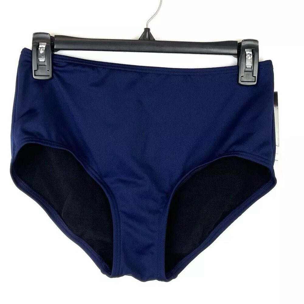 TYR Women’s Blue High Rise Bikini Bottom Size 10